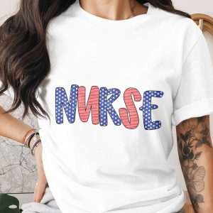 Nurse American Flag svg Digital File, Patriotic Nurse png, rn lpn Nurse Gift, Healthcare Hero Digital Download, 4th of July Nurse Design