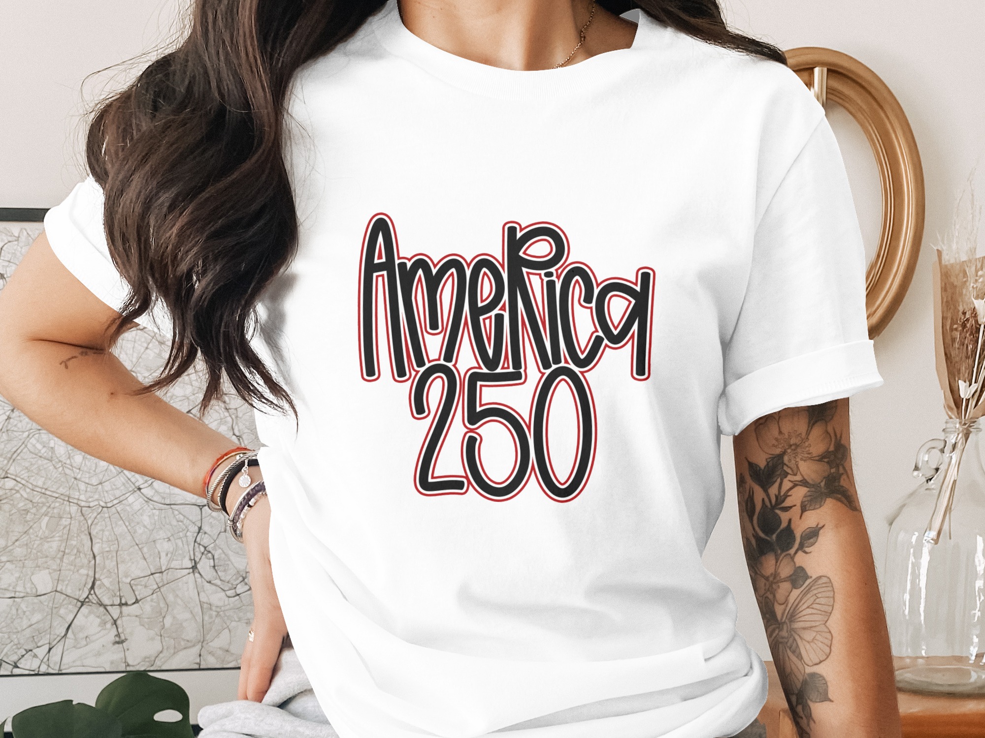 America 250 SVG PNG Digital Design, 4th of July Celebration File, Patriotic Anniversary Independence Day USA Shirt Graphic Art Download
