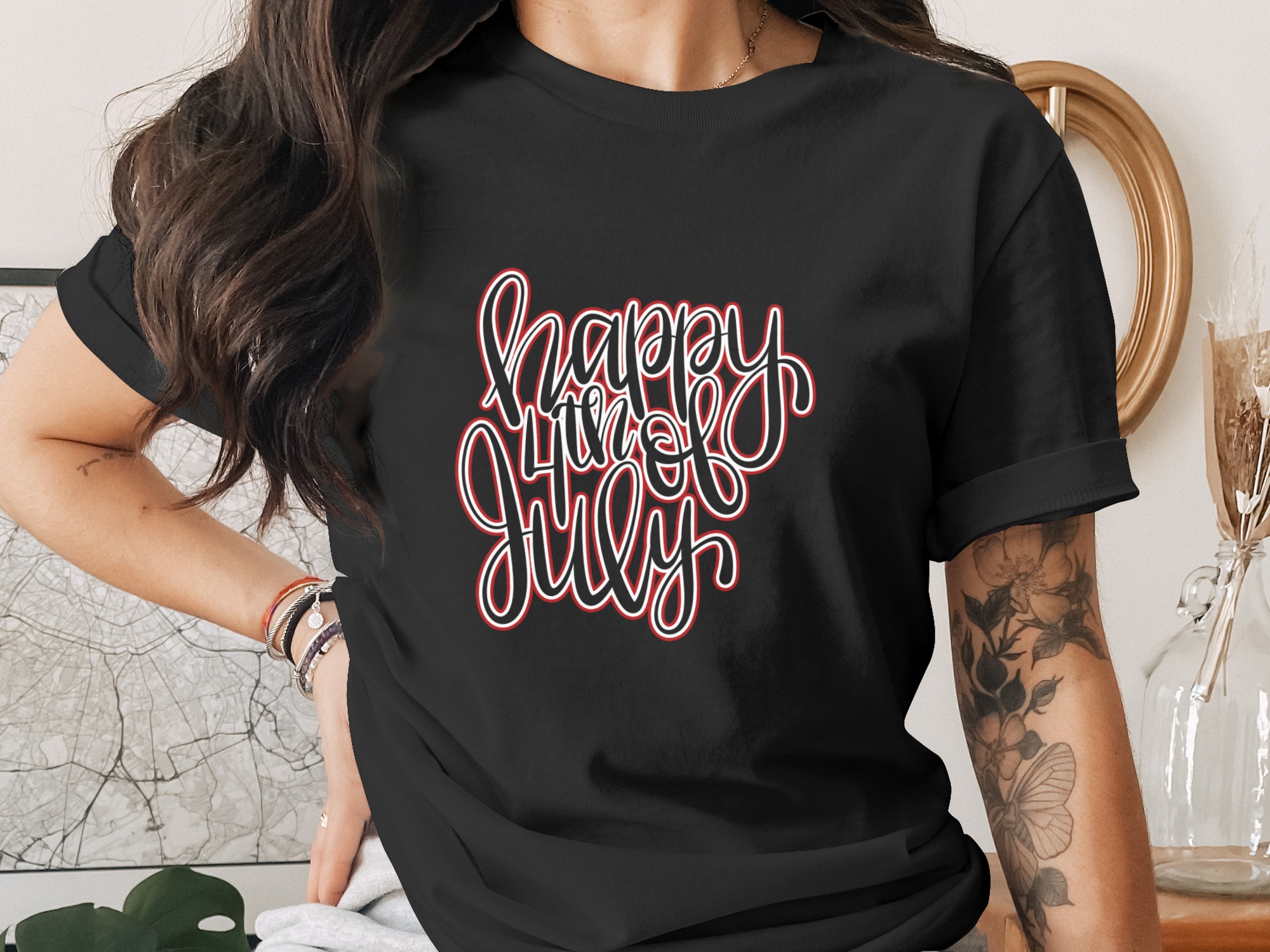 Happy 4th of July SVG | Patriotic Independence Day Digital Download | America Celebration Design File PNG | Summer Holiday Shirt Graphic - Image 2