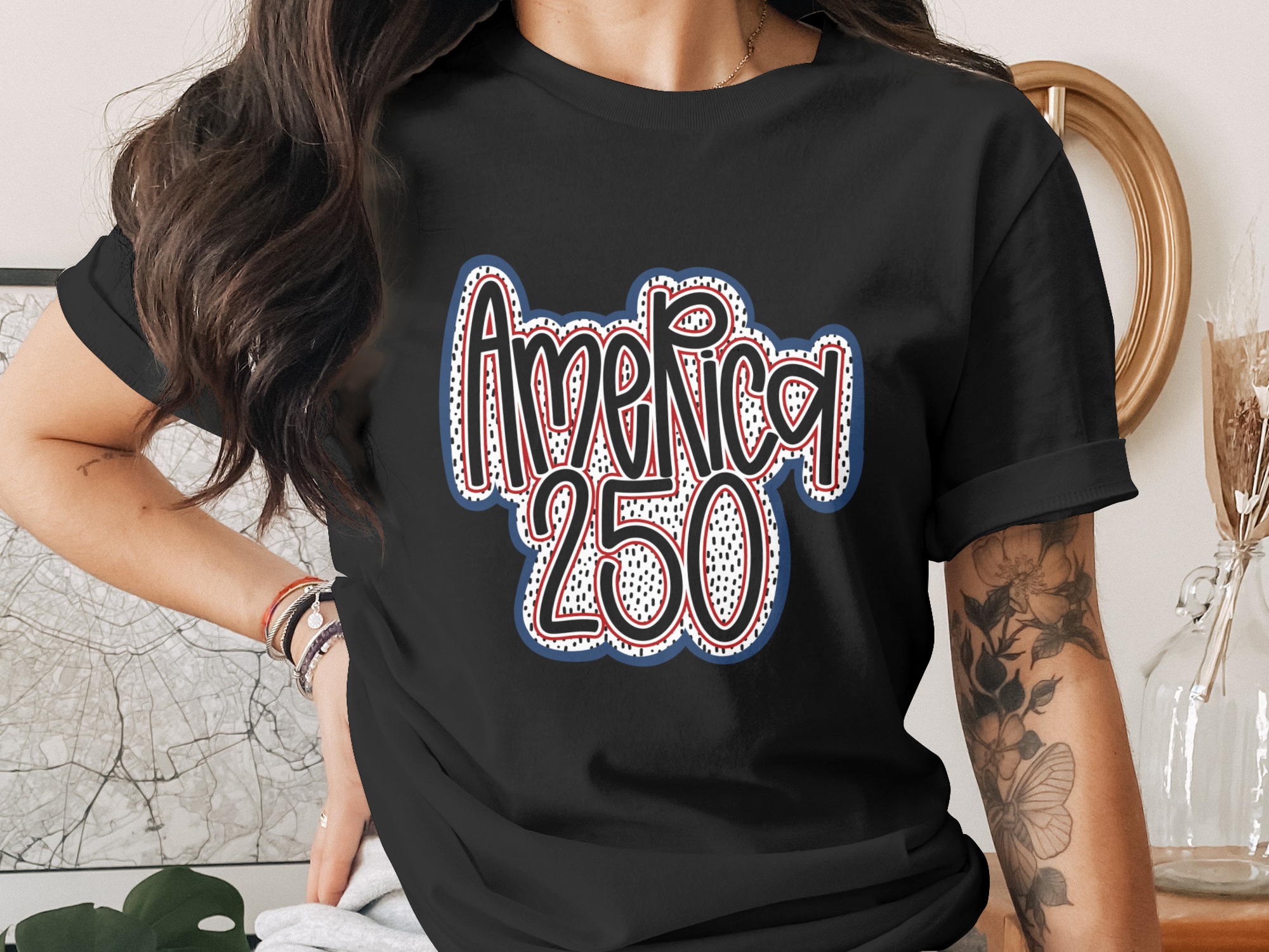 America 250 Digital Download, Patriotic SVG PNG, 250th Anniversary USA, Independence Day Design, Fourth of July America File - Image 2