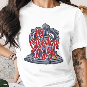 Let Freedom Ring Liberty Bell Digital File Patriotic Independence Day PNG SVG JPG American Design 4th of July