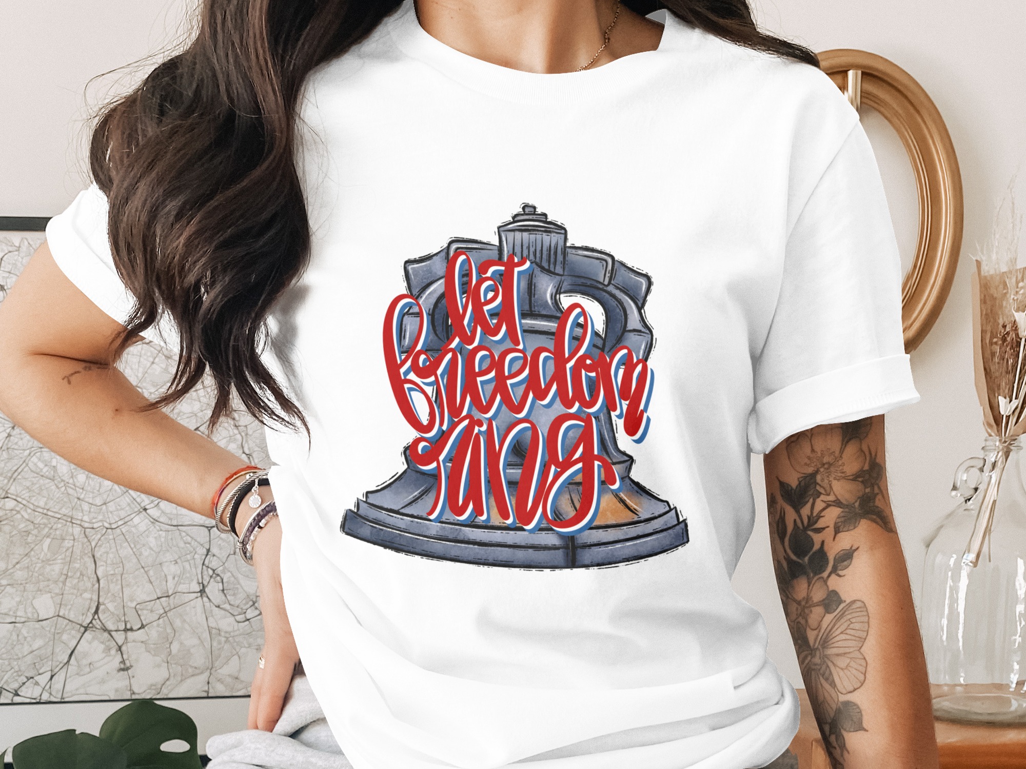 Let Freedom Ring Liberty Bell Digital File Patriotic Independence Day PNG SVG JPG American Design 4th of July