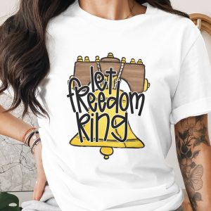Let Freedom Ring Digital Download PNG, Liberty Bell Patriotic Sublimation Design, 4th of July Americana Craft File