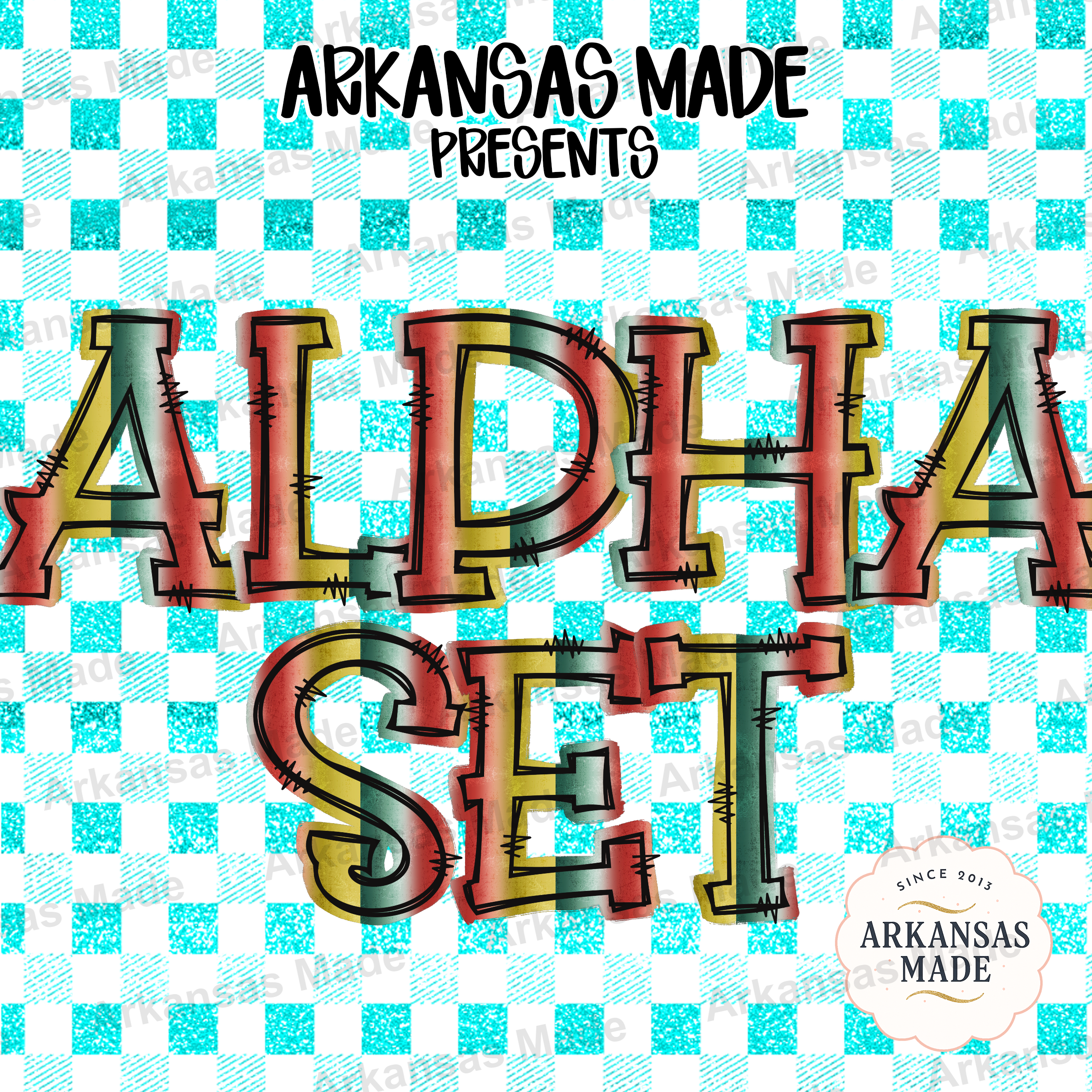 Distressed Multi-Color Alpha Set PNG | Grunge Gradient Alphabet Letters Clip Art Digital Download for Sublimation Crafts & Designs