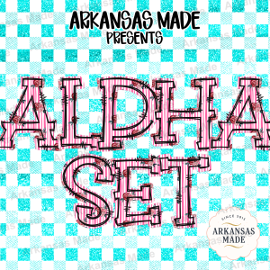 Pink Stripes Roses Barbed Wire Alpha Set PNG, Digital Download Edgy Floral Font Letters, Sublimation Design Girly Grunge Alphabet Clipart