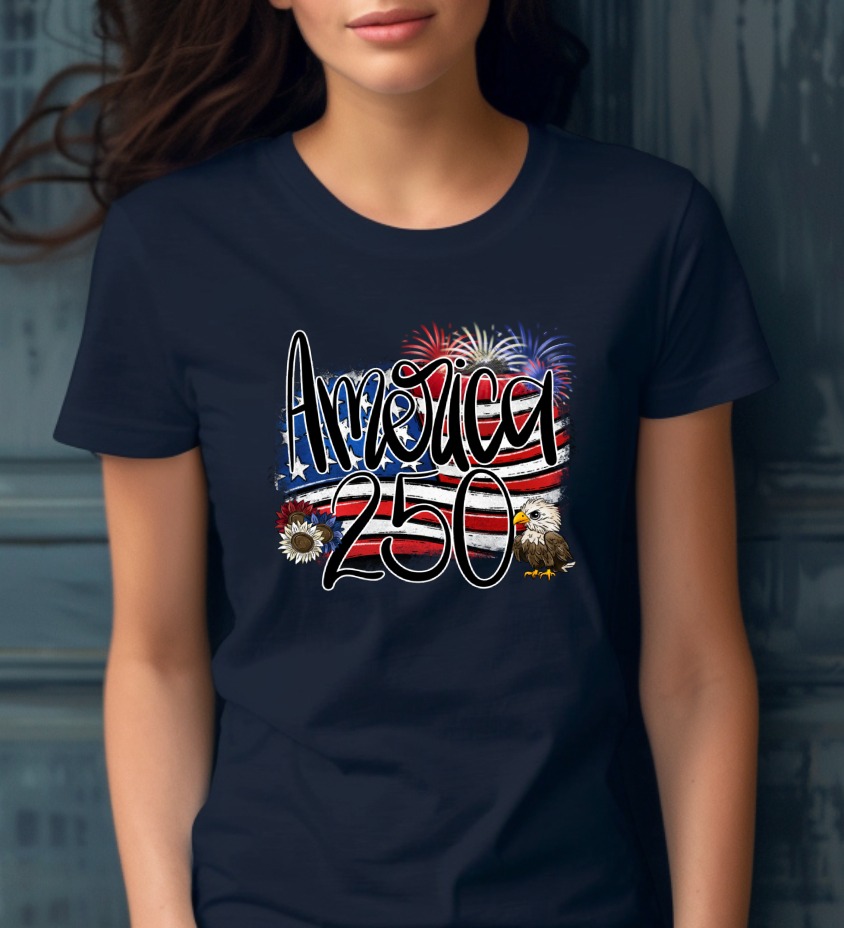 America 250 SVG Digital Download, Patriotic US Flag PNG, Bald Eagle Fourth of July Sublimation File, Red White Blue Celebration - Image 2
