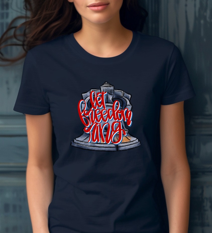 Let Freedom Ring Liberty Bell Digital File Patriotic Independence Day PNG SVG JPG American Design 4th of July - Image 3