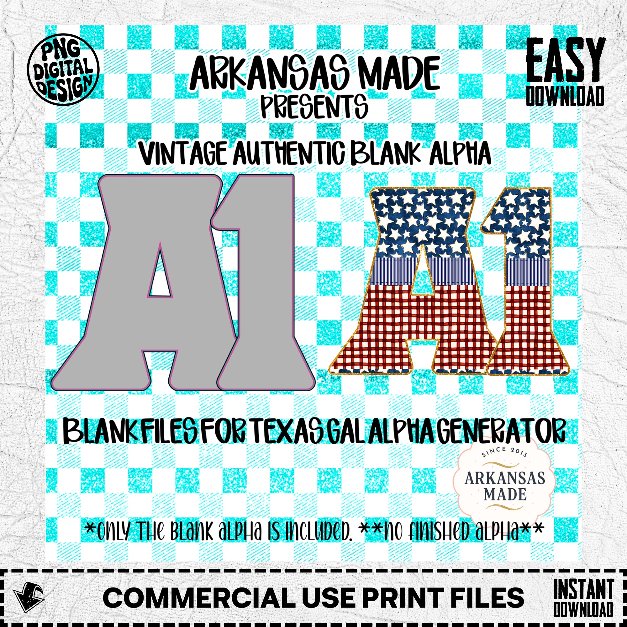 Vintage Authentic Blank Alpha PNG Files for Texas Gal Alpha Generator, Patriotic Sublimation Design, DIY Craft - Image 2