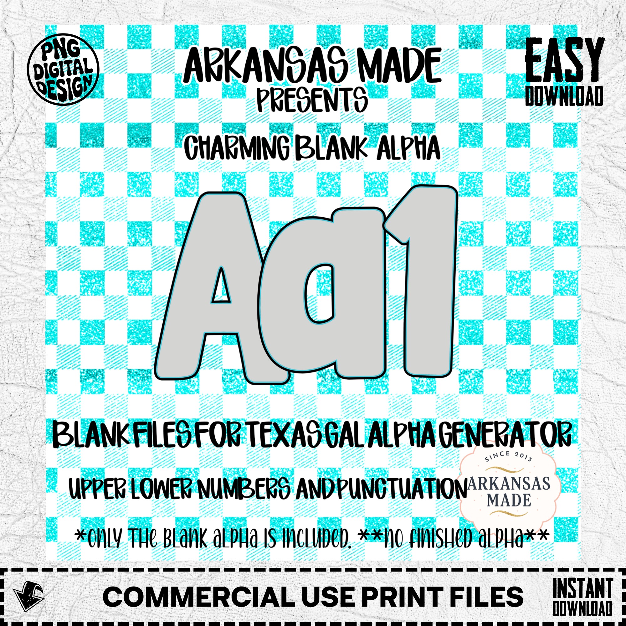 Blank Fillable Alpha Set SVG PNG for Custom Letters, Numbers & Punctuation - Digital Download for Crafting & Sublimation Designs - Image 2