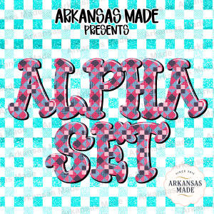 Patchwork Quilted Alpha Set PNG Digital Download | Bubble Letters Font | Cozy Craft Alphabet Sublimation Design Bundle