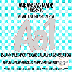 Blank Fillable Alpha Set SVG PNG, Digital Download Craft Files for Custom Letters, Numbers, & Punctuation