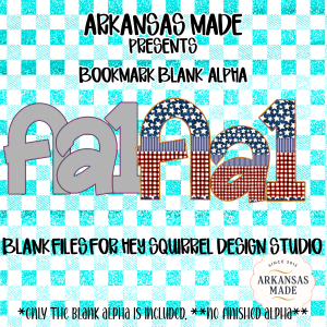 Bookmark Blank Alpha for Hey Squirrel Design Studio - Patriotic Fall Digital PNGs Sublimation Ready Alpha Set