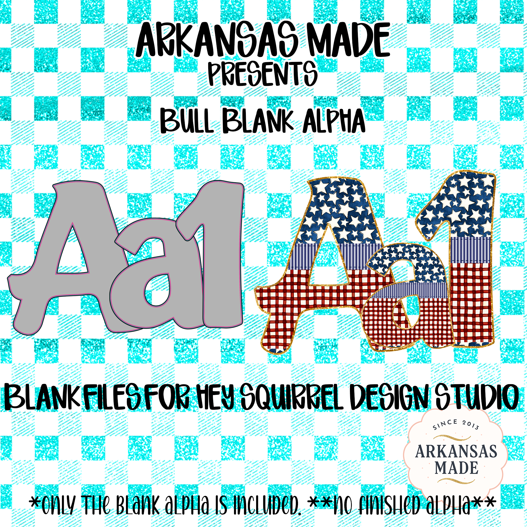 Bull Blank Alpha PNGs for Hey Squirrel Design Studio, Digital Letters and Numbers, Custom Crafting Files, DIY Alphabet Download