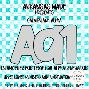 Blank Fillable Alpha Sets | Calm Digital Letters Numbers Punctuation Files | DIY Crafting SVG PNG Instant Download