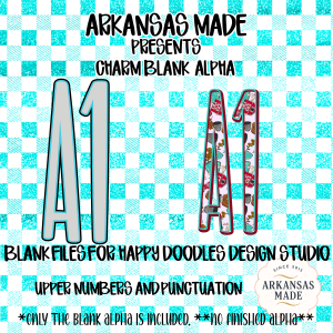 Charm Blank Digital Alpha Digital Files Customizable Design Instant Download Outline Letters Numbers Punctuation for Design Studio Digital