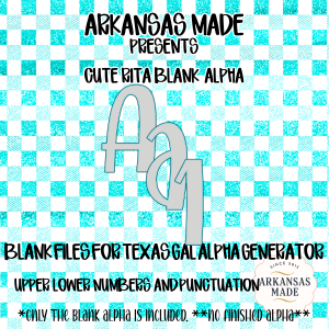 Blank Fillable Alpha Set, Rita Style Script Alphabet Letters, SVG PNG Digital Download for Custom Crafts, T-Shirt Design, Monogram