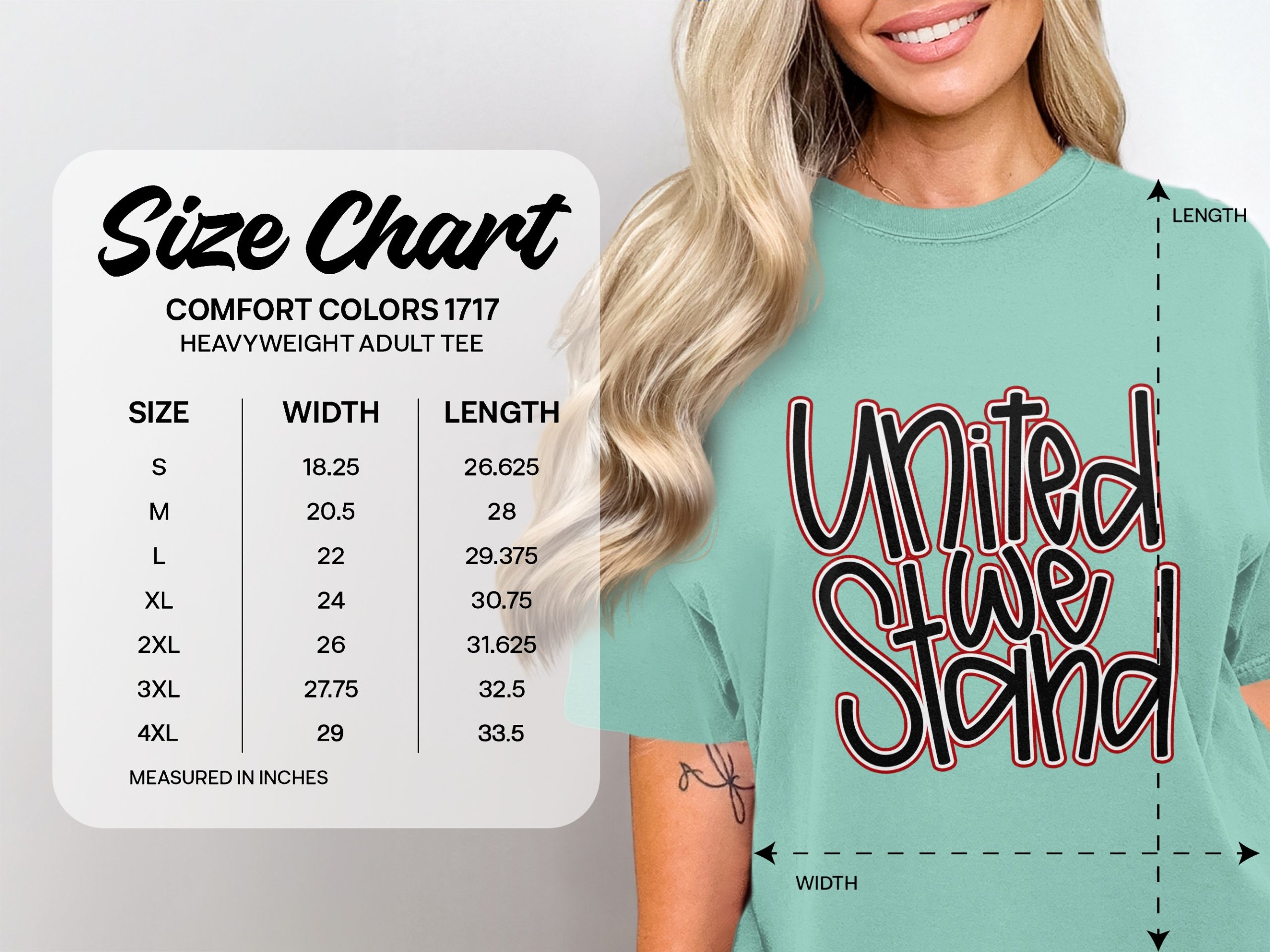United We Stand T-Shirt, Patriotic Unity Tee, Stand Together Statement Shirt, Inspirational Solidarity Apparel Gift - Image 4