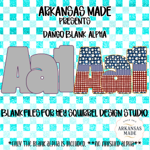 Dango Blank Digital Alpha PNGs for Hey Squirrel Design Studio - Customizable Font File, DIY Graphic Element, Crafter Supply