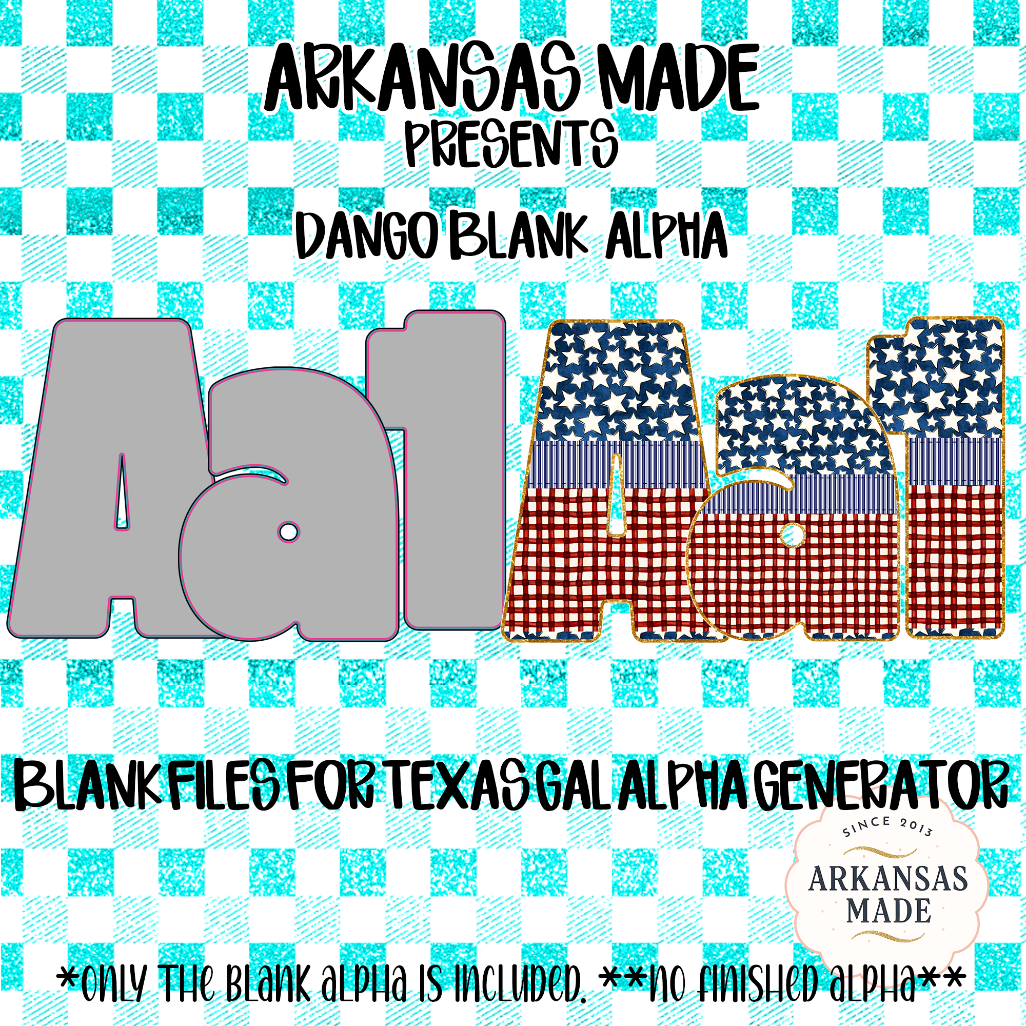 Dango Blank Alpha PNGs for Texas Gal Alpha Generator App | Customizable Digital Letter Pack for DIY Crafting Projects - Image 2