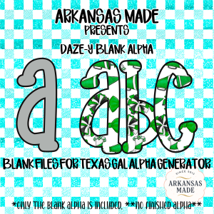 Digital Download Blank Alpha PNG, Daze-y Cheerleader Alpha, Texas Gal Alpha Generator Files for Spirit Wear Designs, Crafters, Instant
