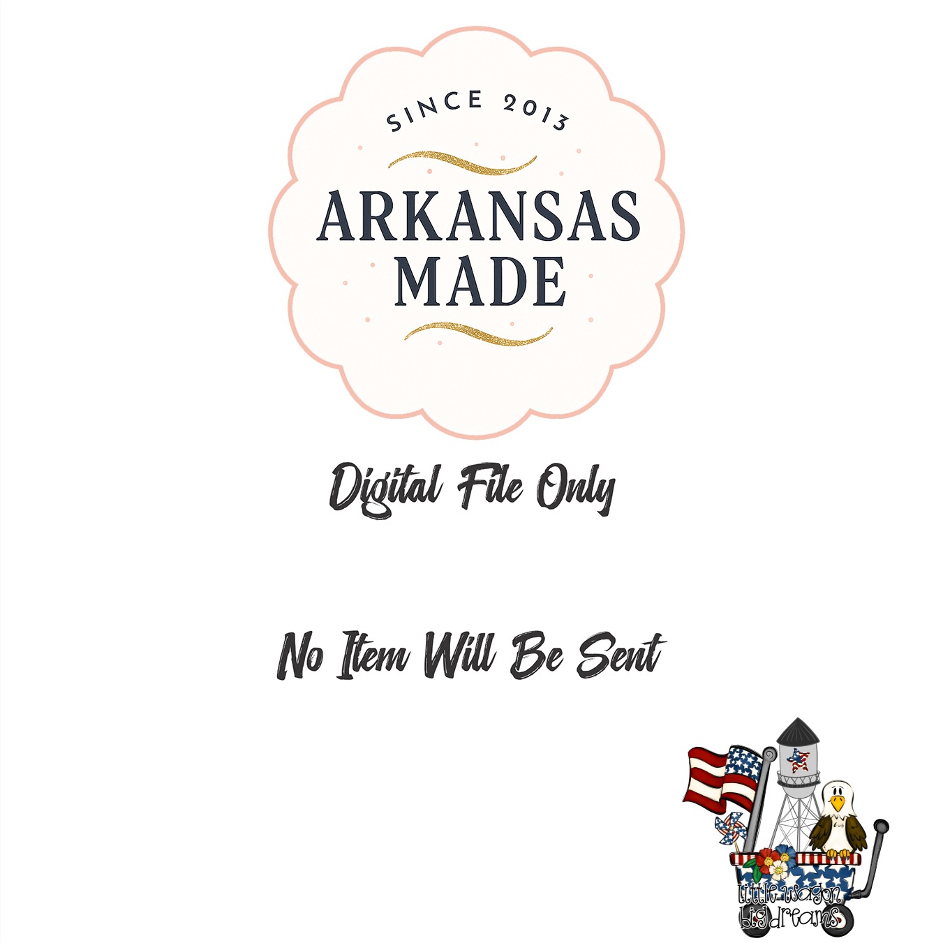 Patriotic Wagon American Eagle Digital PNG | Fourth of July Sublimation Design | Americana Little Wagon Big Dreams Clipart - Image 4