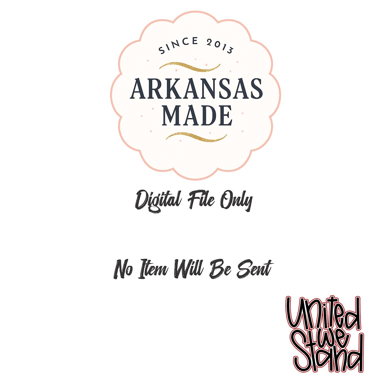 United We Stand SVG PNG Digital Download for T-Shirt Design | Unity Quote File | Patriotic Community Support Graphic for Cricut Silhouette - Image 3
