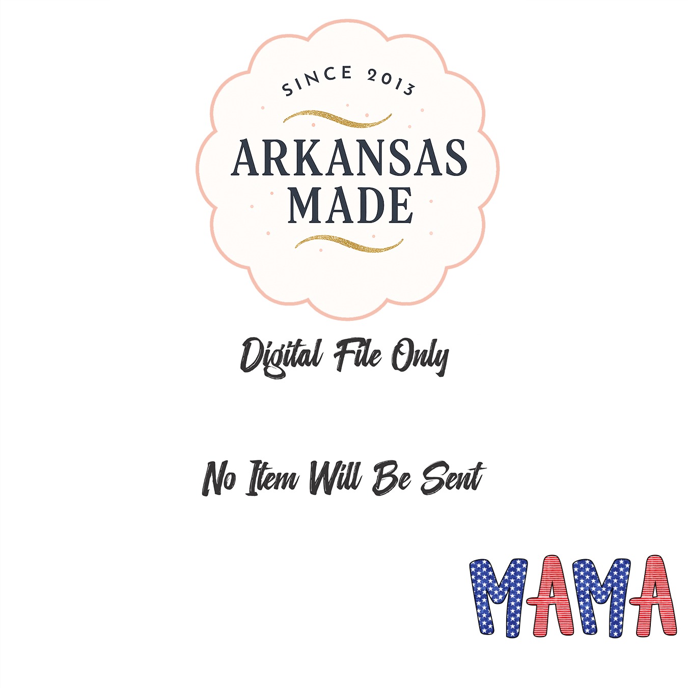Patriotic Mama SVG PNG Digital File, Fourth of July American Mama Shirt Design, Stars Stripes USA Mom Gift Download - Image 3