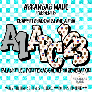 Blank Alpha PNG Baseball Digital Download | Graffiti Shadow Sports Font for Texas Gal Alpha Generator | Sublimation File