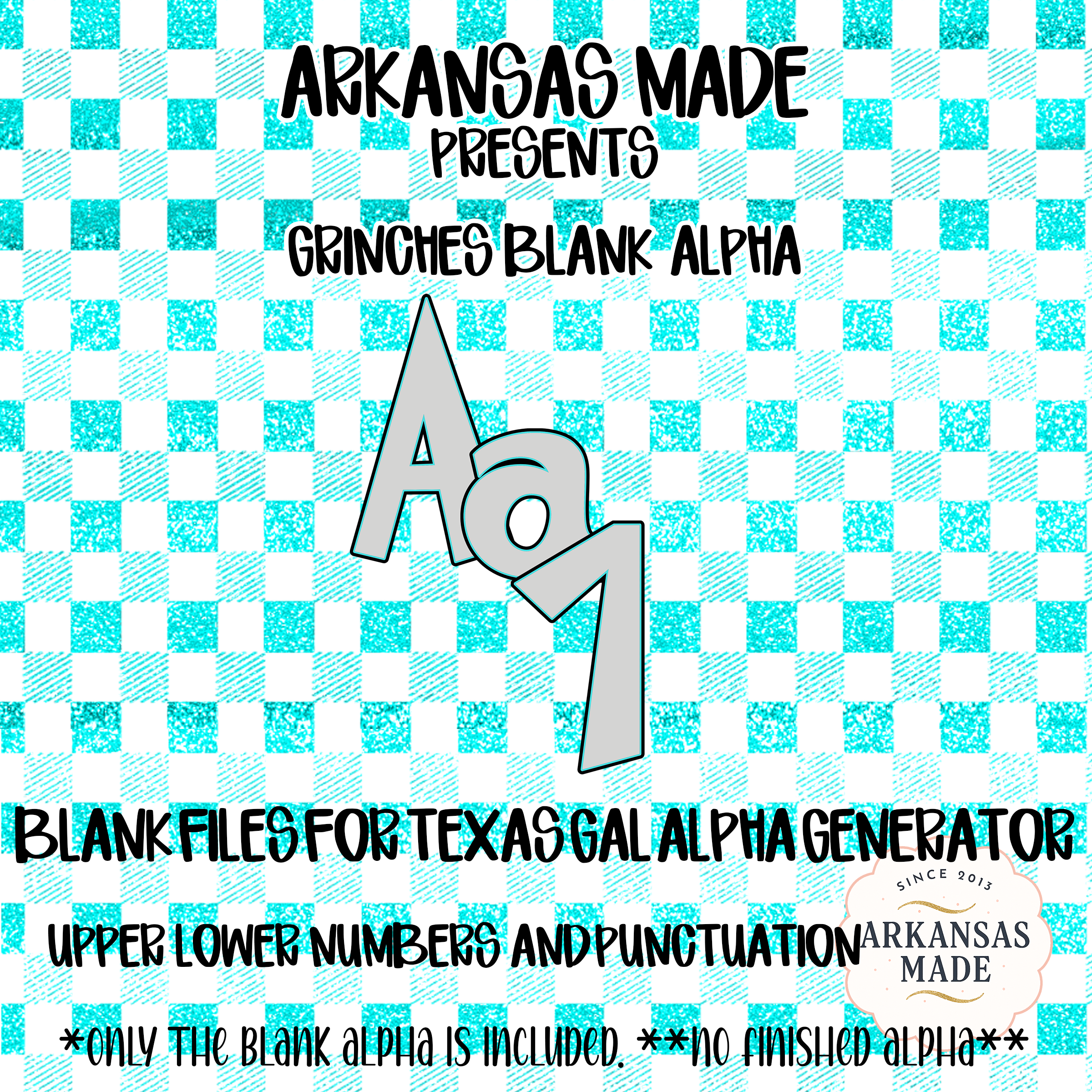Grinches Blank Alpha Set | Christmas Fillable Alphabet Numbers Punctuation Digital Files for DIY Crafters Sublimation PNG SVG