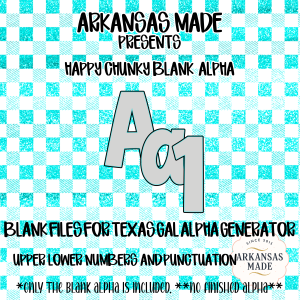 Chunky Blank Fillable Alpha Sets PNG, Digital Alphabet, Custom Name Design, Sublimation Letters Numbers & Punctuation Template