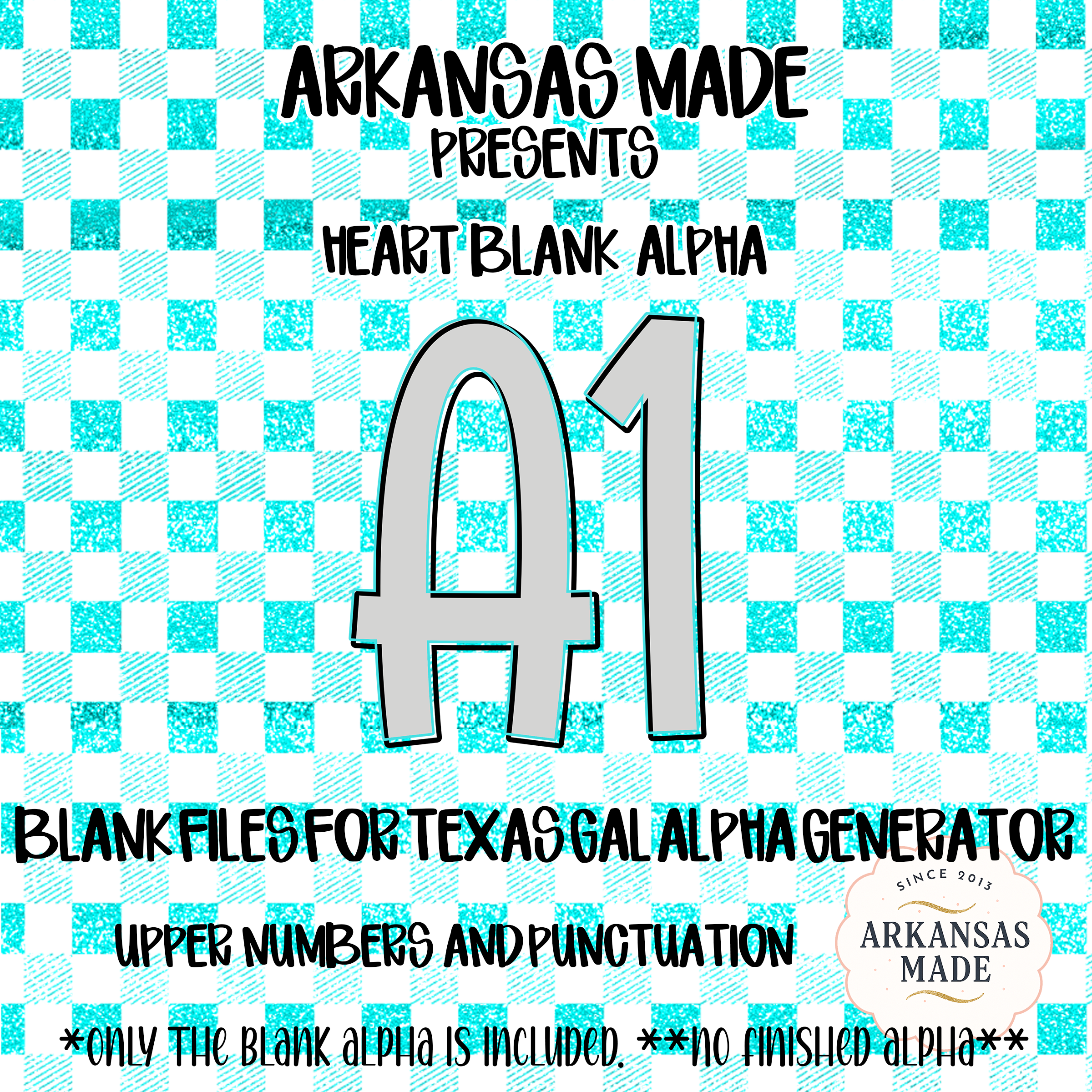 Blank Fillable Alpha Set | Texas Gal Digital Alphabet Numbers Punctuation | Faux Glitter Sublimation PNG Design