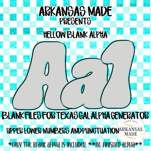 Blank Fillable Alpha Set Bubble Letters SVG PNG Bundle | DIY Custom Font for Crafters, Sublimation, Digital Design Uppercase Lowercase