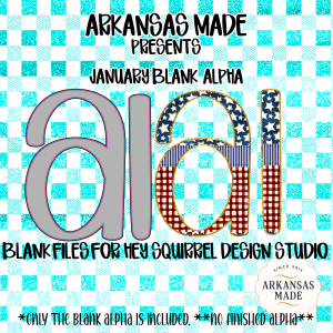 JANUARY BLANK ALPHA for Hey Squirrel Design Studio | Digital Alpha PNGs | Patriotic Crafting Template | Sublimation Design Bundle