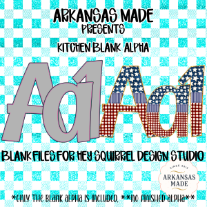 Kitchen Blank Alpha Digital PNGs for Hey Squirrel Design Studio, Custom Letter Sublimation Designs, DIY Graphic Elements, Versatile Digital