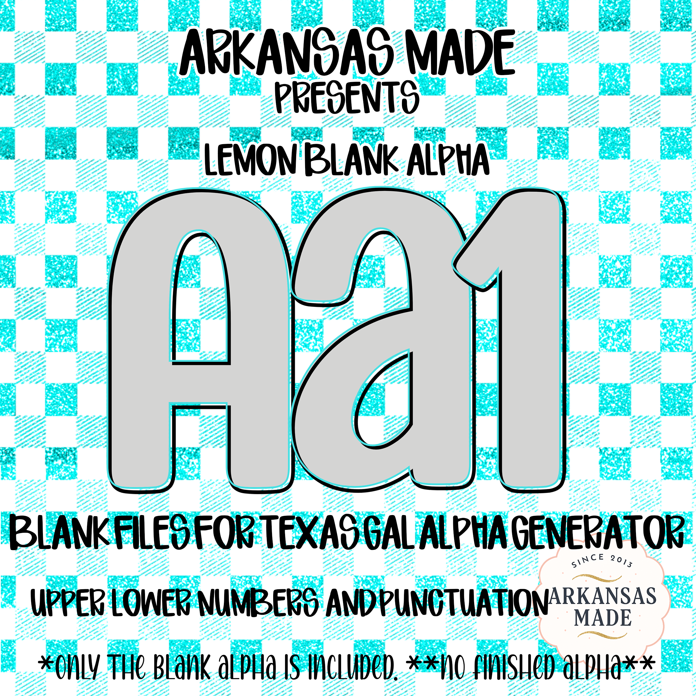 Blank Fillable Alpha Sets Digital Download | Customizable PNG Alphabet Letters, Numbers, Punctuation for Crafters