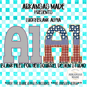 Lucky Blank Alpha for Hey Squirrel Design Studio - Digital Alpha PNGs for Custom Crafts, Sublimation Designs