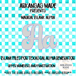 Blank Fillable Alpha Set | Retro Bubble Letters Layered Outline Digital PNG Files | Numbers Punctuation for DIY Sublimation Crafts