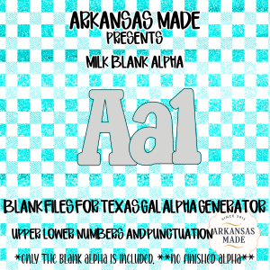 Blank Fillable Alpha Set | Digital Alphabet Files | Customizable Letters Numbers Punctuation SVG PNG EPS