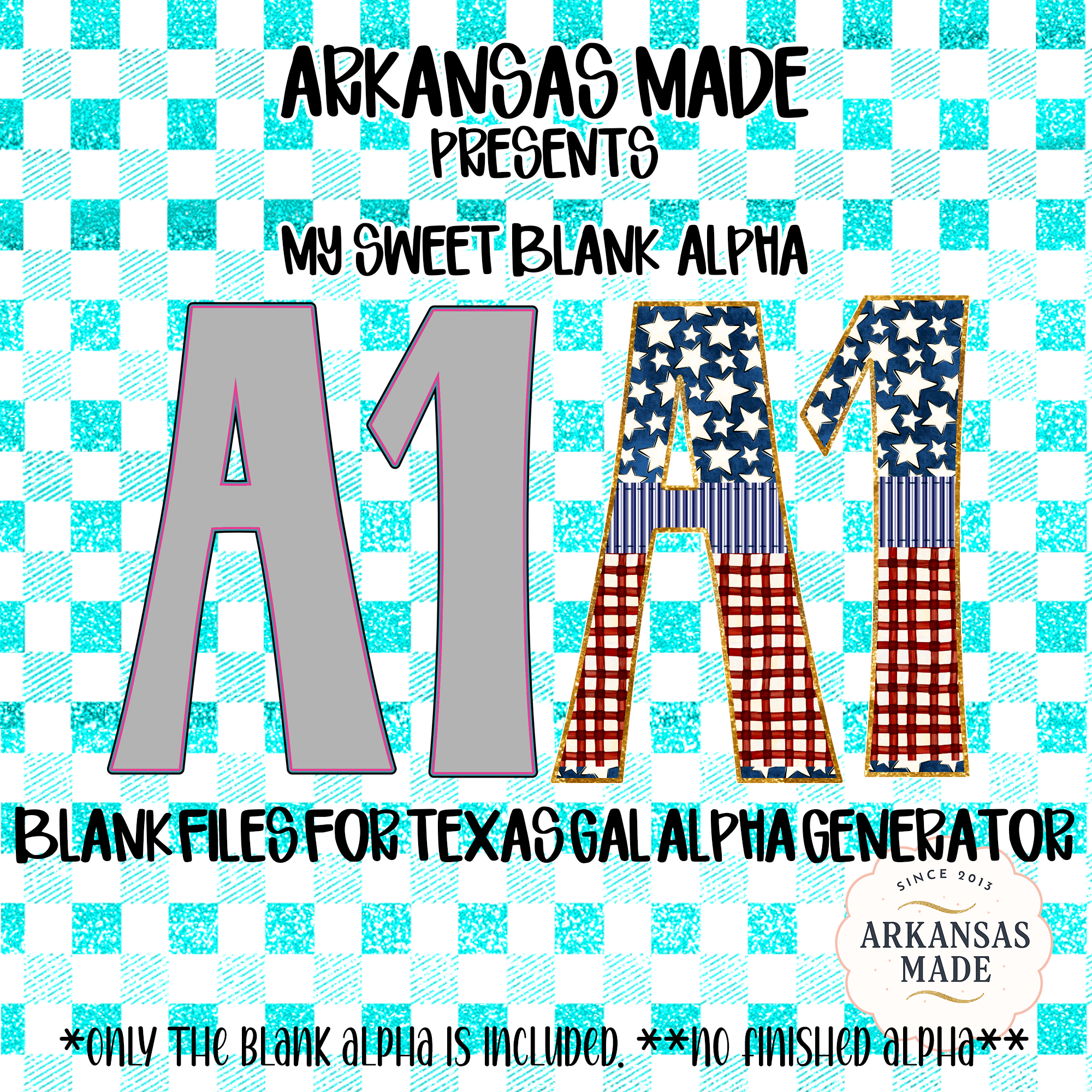 My Sweet Blank Alpha PNGs for Texas Gal Alpha Generator | Customizable Digital Letters Numbers Set | DIY Craft Design Files - Image 2