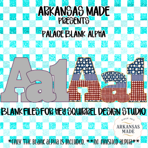 Palace Blank Alpha PNGs for Hey Squirrel Design Studio | Customizable Digital Alphabet Letters