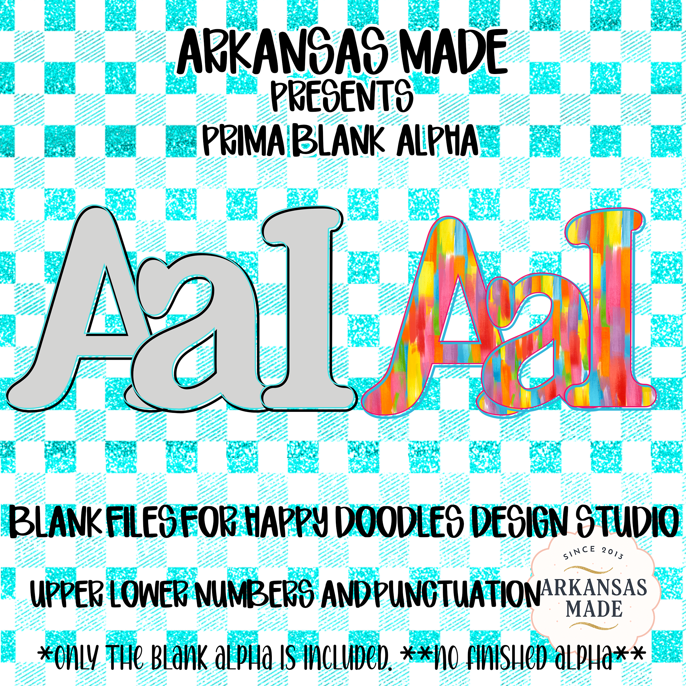 Prima Blank Digital Alphas Outline Font Custom Letters Numbers Punctuation Digital for Happy Doodles Design Studio Font Filler