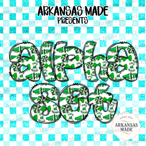 Cheerleader Alpha Set Digital, Green Team Spirit Alphabet PNG Bundle, Faux Glitter Varsity Letters, Cheer Mom Game Day Designs