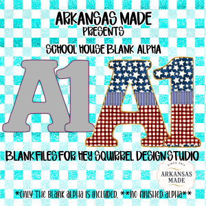 School House Blank Alpha PNGs for Hey Squirrel Design Studio, Patriotic Digital Letters & Numbers, DIY Sublimation Files, Crafting Clip Art
