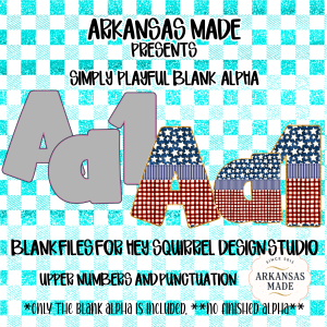 Simply Playful Blank Alpha PNGs for Hey Squirrel Design Studio, Customizable Letters Numbers Punctuation Digital Download Clipart Set