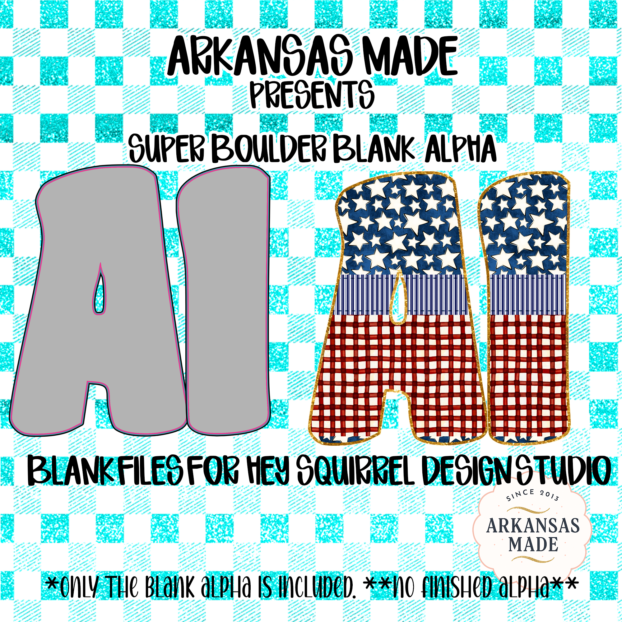 SUPER BOULDER Blank Alpha PNGs for Hey Squirrel Design Studio, Customizable Digital Letters Sublimation Crafters Graphics Bundle, DIY Font