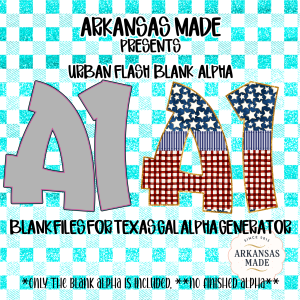 Urban Flash Blank Alpha PNGs for Texas Gal Generator, Patriotic American Sublimation Craft Files Digital Download, DIY Letters & Numbers