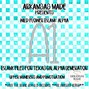 Blank Fillable Alpha Set - Wild Flower Outline Letters & Numbers, PNG SVG Alphabet for Sublimation Crafts, Custom Digital Files