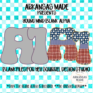 Young Mind Blank Alpha PNGs for Hey Squirrel Design Studio | Groovy Retro Bubble Font Digital Download, Customizable Alphabet Sublimation