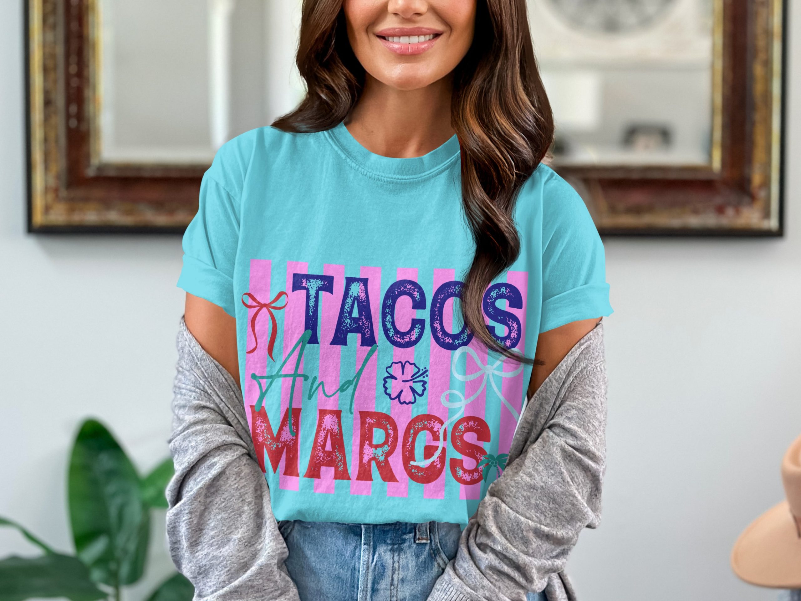 Tacos and Margs T-Shirt, Fun Margarita Drink Tee, Cinco de Mayo Party Shirt, Girls Trip Vacation Gift for Her - Image 7