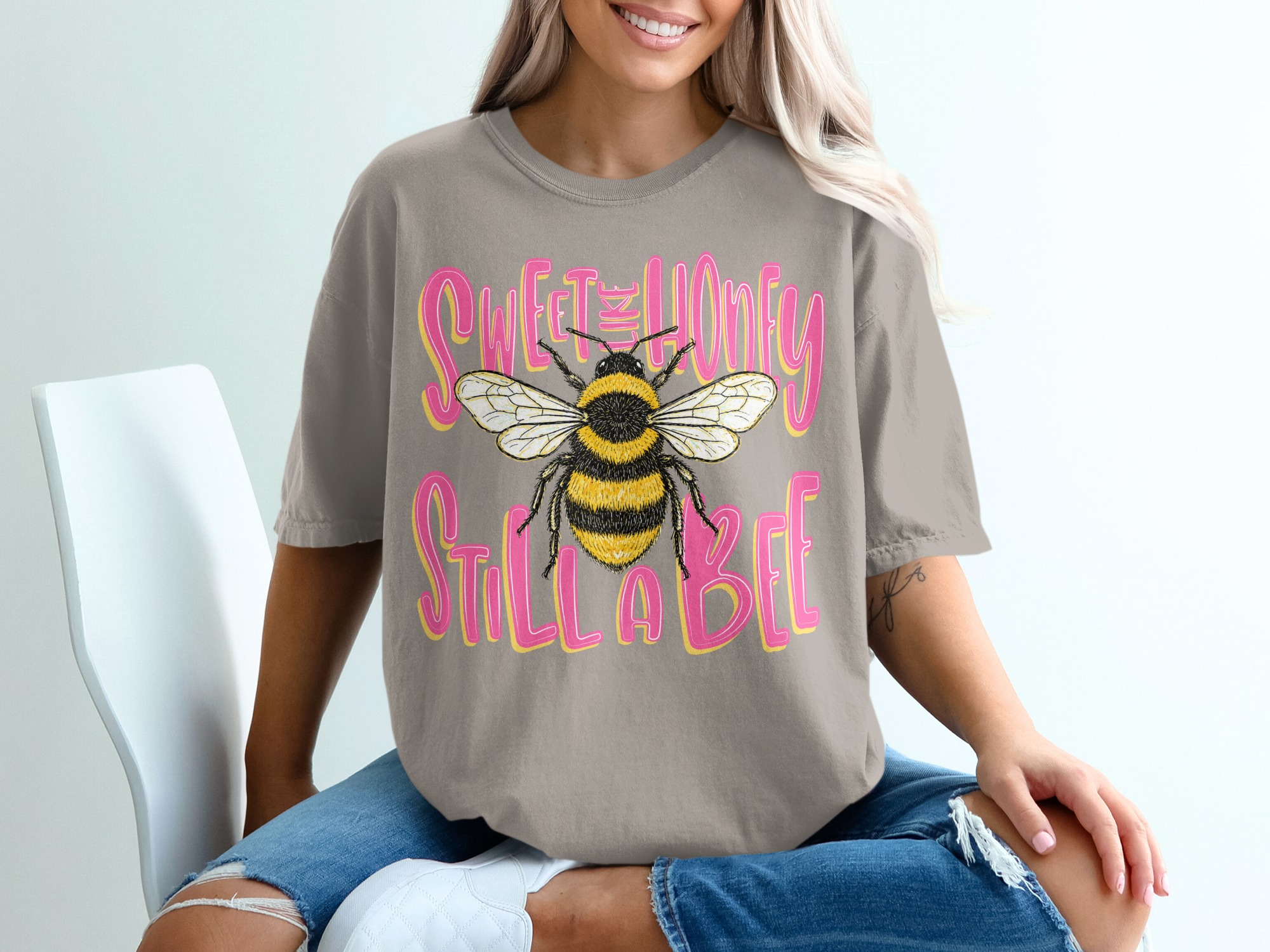 Sweet Like Honey Still A Bee T-Shirt, Sassy Bumblebee Shirt, Funny Bee Lover Tee, Cute Nature Lover Gift for Her, Women's Empowerment Top - Image 11